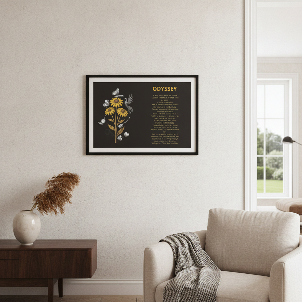 "Odyssey" Poetry Poster