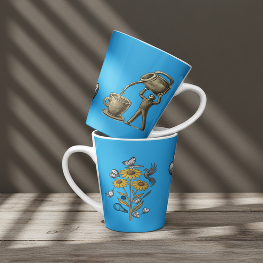 The Health Journey Collective Latte mug (Turquoise)