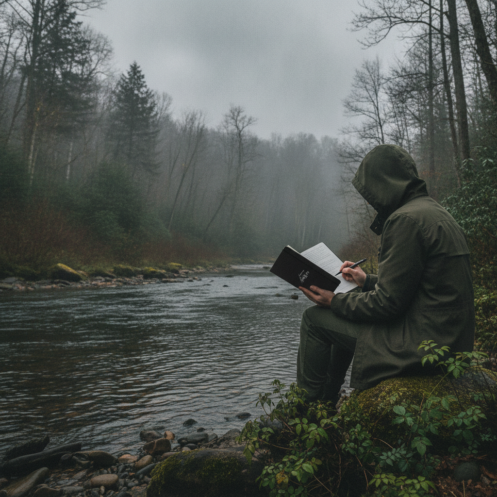"forget the script. write the story." Hardcover Bound Journal