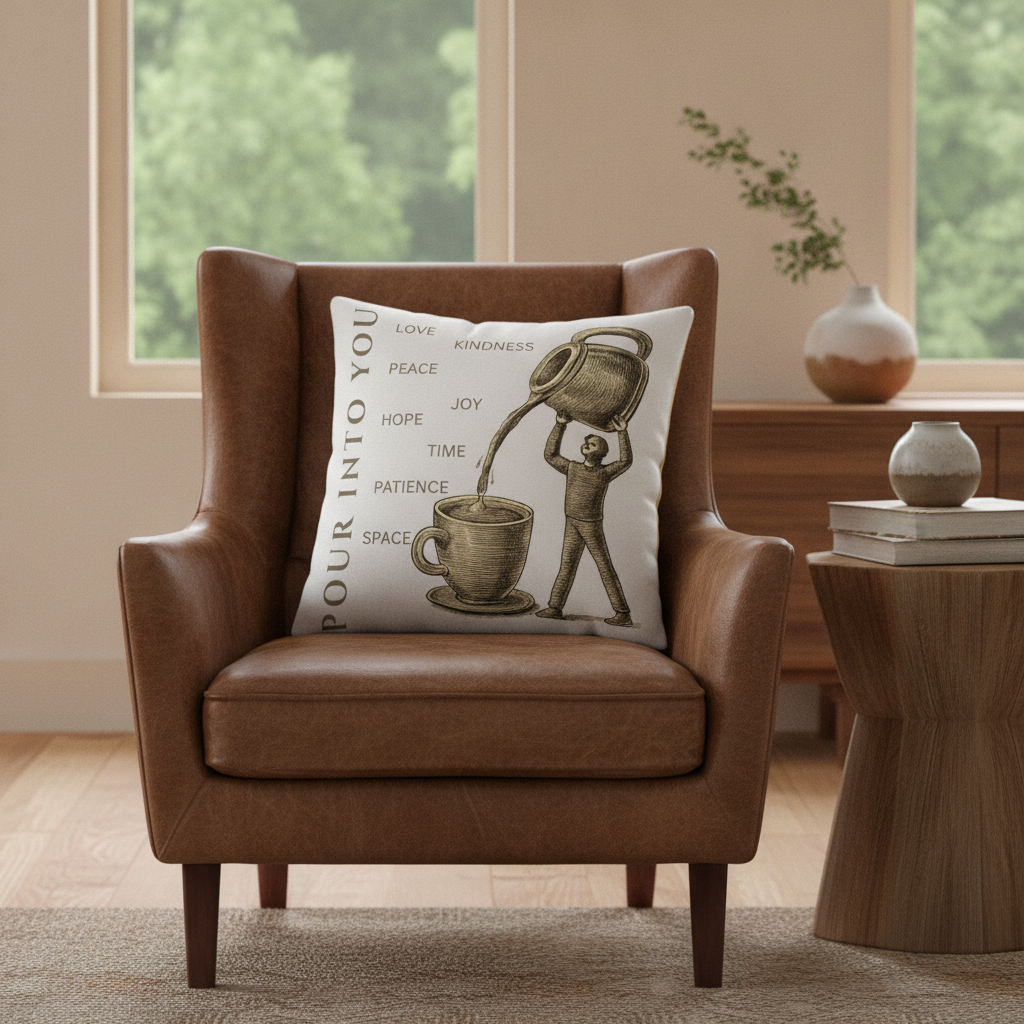 "Pour Into You" Throw Pillow