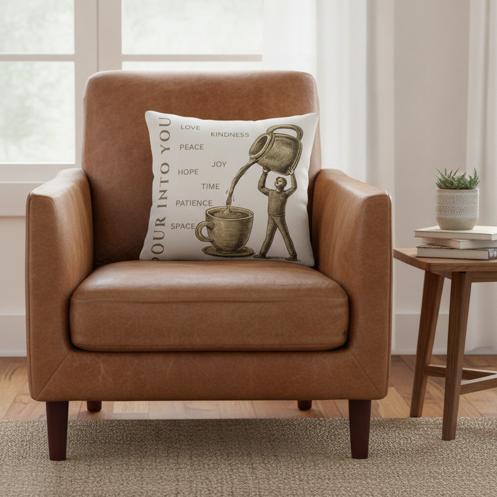 "Pour Into You" Throw Pillow
