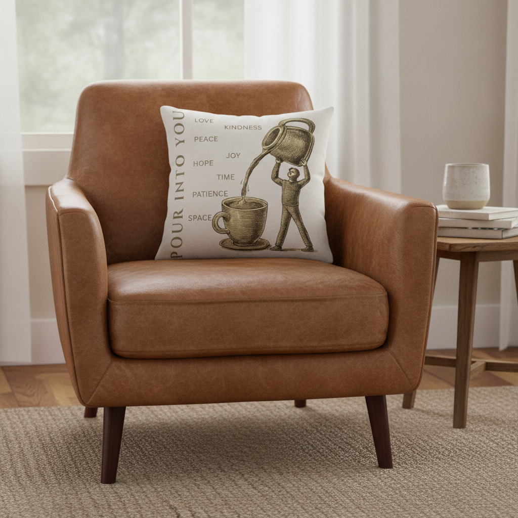 "Pour Into You" Throw Pillow